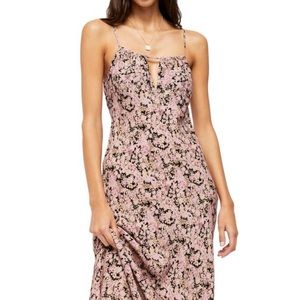 NWOT Free People Bon Voyage Floral Print Sleeveless Dress